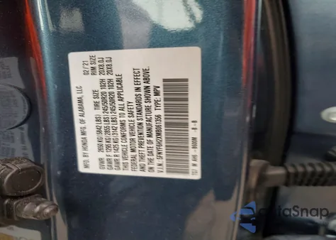 2021 Honda Pilot Se z USA, uszkodzony, nr VIN 5FNYF6H2XMB061356